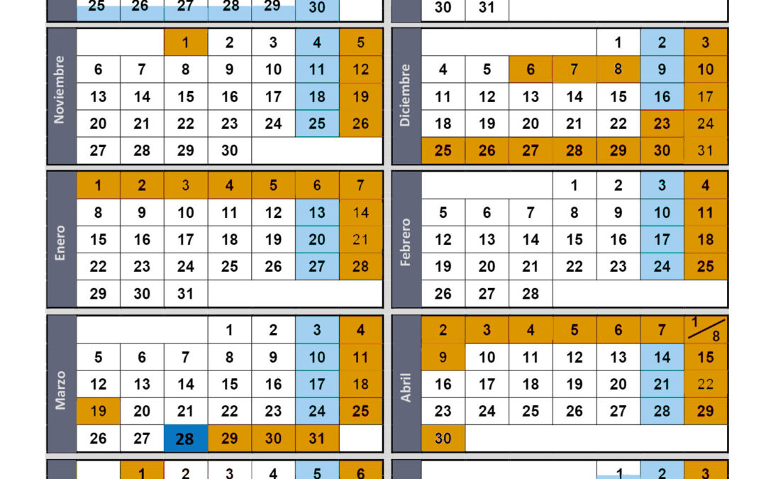 Calendario escolar 2017-2018