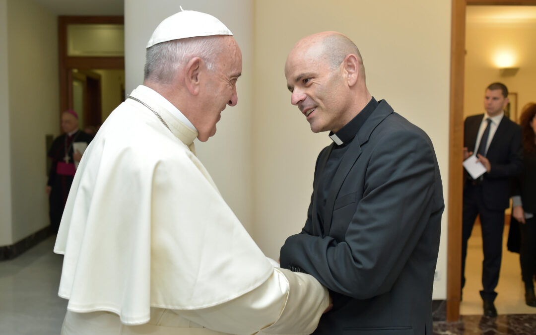 El P. José María lleva el colegio al corazón del Papa Francisco
